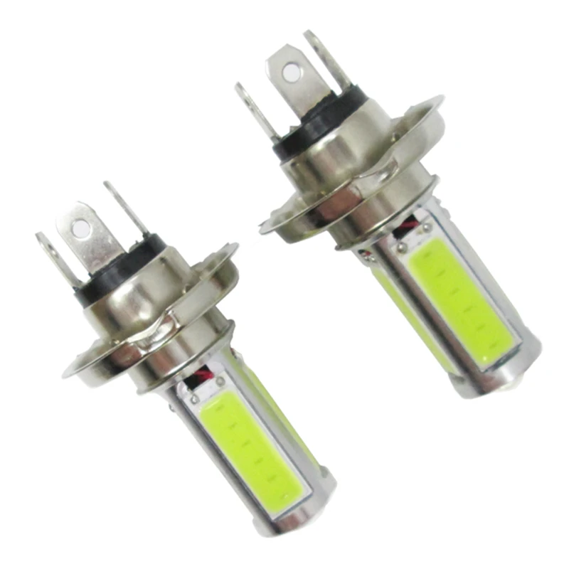 2 шт. Автомобильные светодиодные лампы H4 COB 25 Вт 12 в 1000 лм|lamp outlet|lampe led rechargeableled low