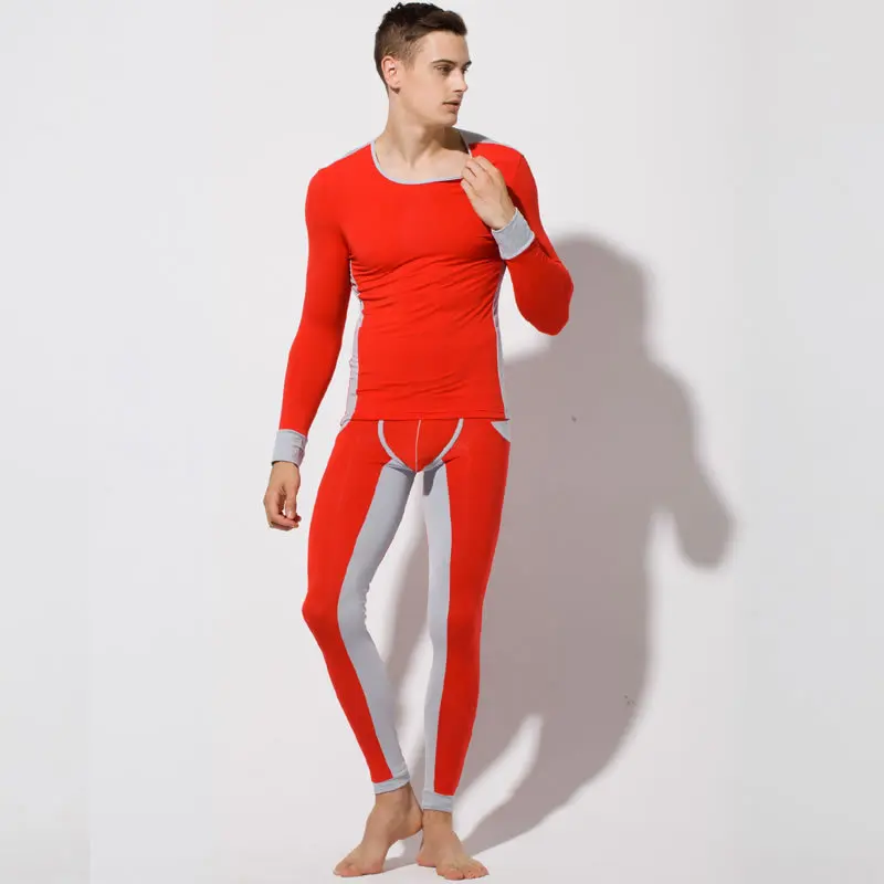 HNMCIHEF Winter Round Neck Warm Long Johns Set For Men Ultra-Soft Solid Color Thin Thermal Underwear Men's Pajamas Quick Dry HNMCIHEF Winter Round Neck Warm Long Johns Set For Men Ultra-Soft Solid Color Thin Thermal Underwear Men's Pajamas Quick Dry