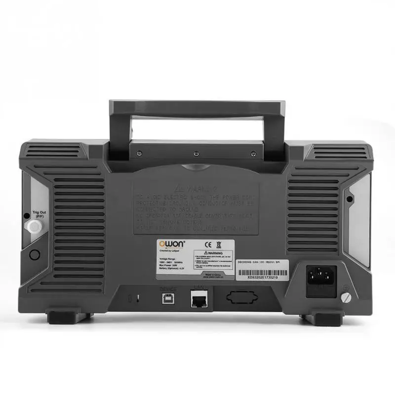 OWON AC 100 240 В XDS3202E осциллограф 200 МГц полоса пропускания 8 дюймовый ЖК декодирование