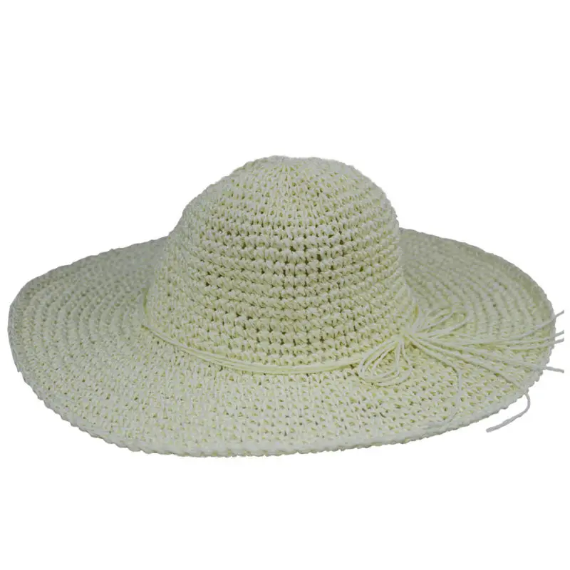 LNPBD Горячая Распродажа крючком шляпа женская шляпа с широкими полями вдоль моря летняя пляжная шляпа лук Кепка с козырьком от солнца для женщин и девочек