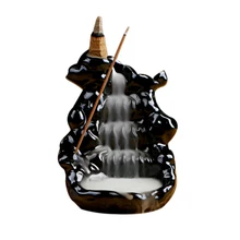 Китайский стиль бегущая вода дизайн керамическая сделанная курильница для благовоний горелка водопад ладан горелка 2 типа