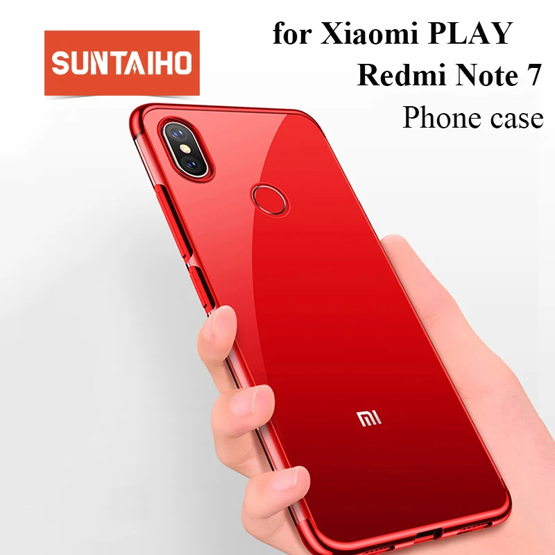 

Suntaiho Plating TPU Phone Case for Xiaomi Mi 9 Redmi Note 7 case note 5 Redmi note 6 pro 6a Soft Shell for Redmi 4X Silicone A2