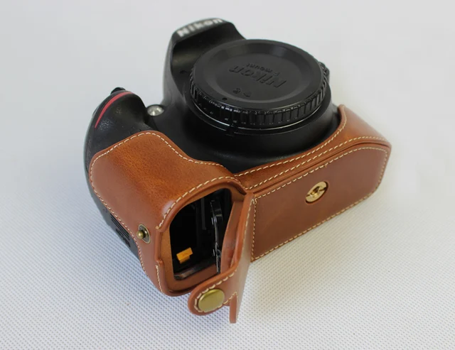 Pu Leather Case For Nikon D3100 D3200 D3300 D3400 Dslr