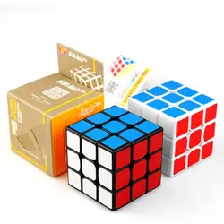 3x3x3 Magic Cube Yongjun guan длинные Enhanced Edition profissional Magic Cube Скорость головоломки Игрушечные лошадки для детей мальчик взрослый черный, белый цвет