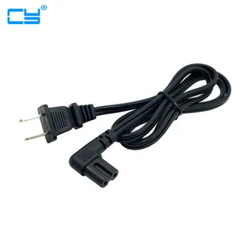 

100cm USA 2pin Male to 90 Degree Right Angled IEC 320 C7 Power Supply Cord cable