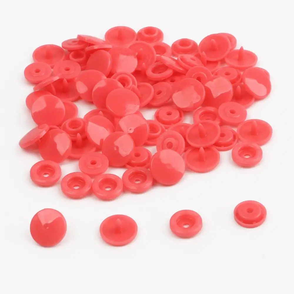 20 комплектов KAM T5 12 мм круглые пластиковые застежки кнопки застежки пододеяльник лист кнопка аксессуары для одежды для детской одежды Зажимы - Цвет: Peach