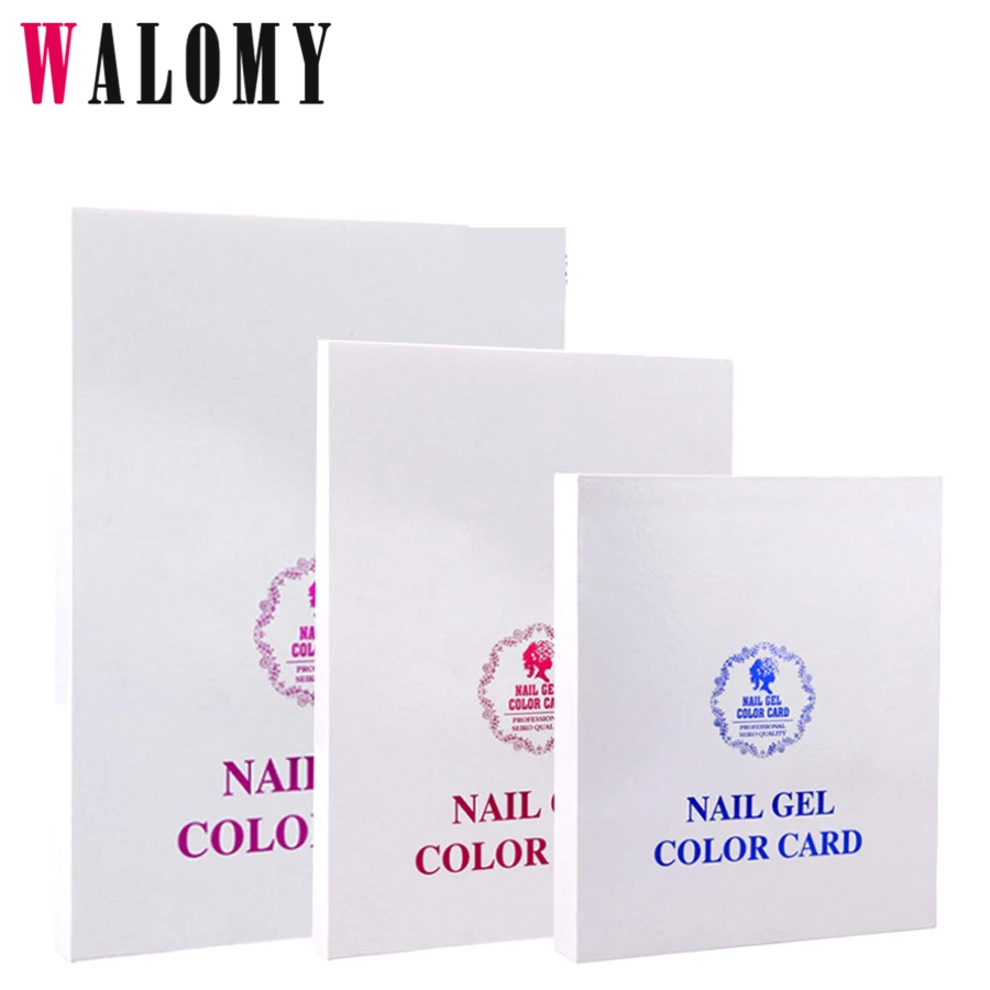 

Nail Color Card gel nail color chart 120/216/308 colors three size Display Box gel model For Nails Polish UV Gel