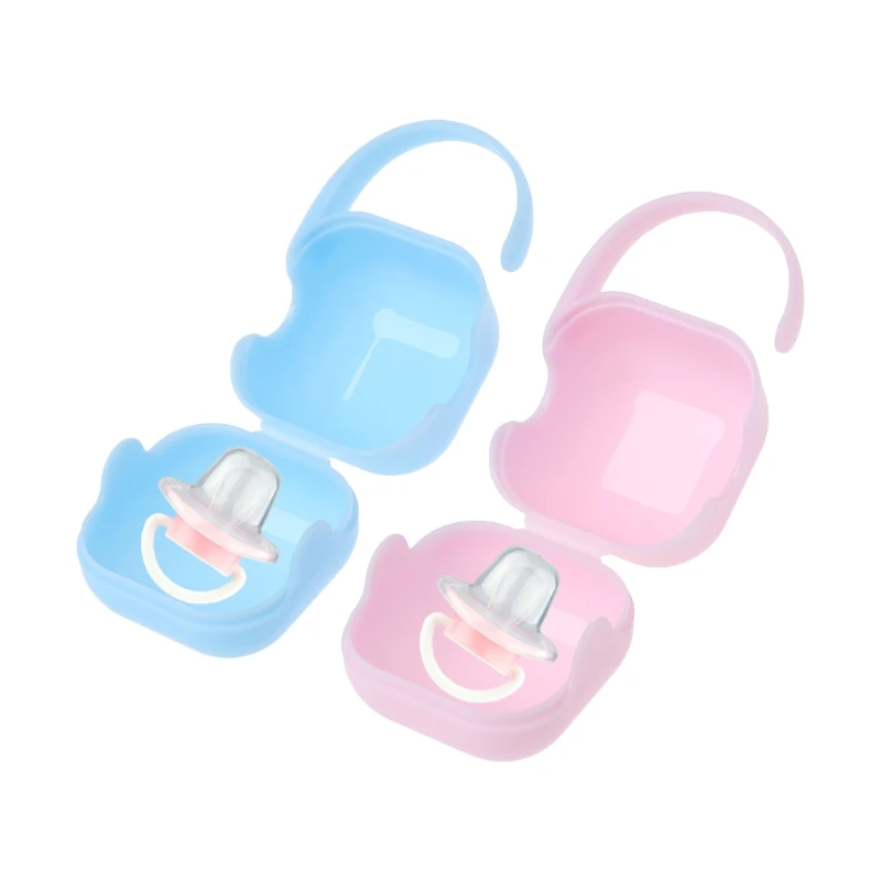 

Pacifier Storage Box Nipple Dustproof Soother Container Outdoor Portable Holder