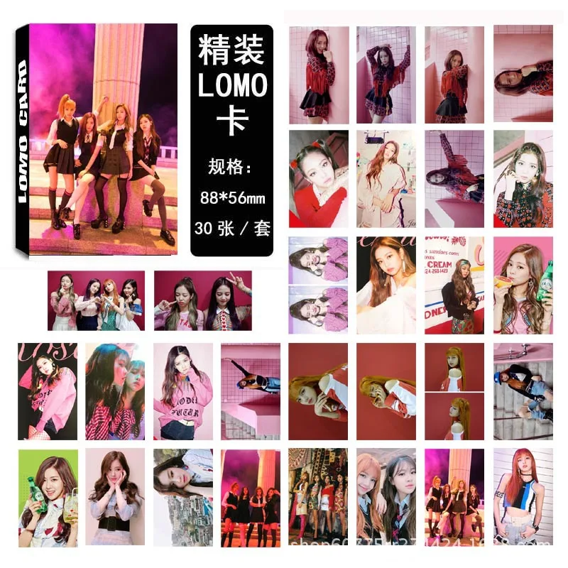 30 шт./компл. KPOP Blackpink квадратный вверх Ablum фоторамка карты ЛОМО карта изображение Почтовые открытки декоративные канцелярские изделия вентиляторы принадлежности подарок