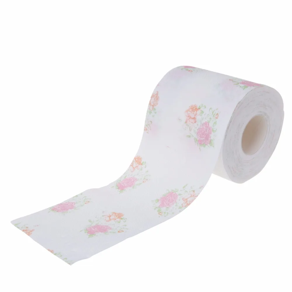 FSHALL 10x9.5cm Flower Floral Toilet Paper Tissue Roll Bathroom Novelty