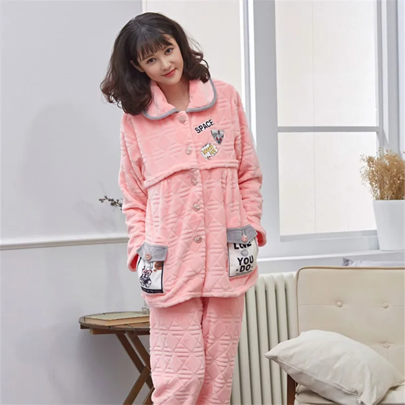 nursing winter pyjamas