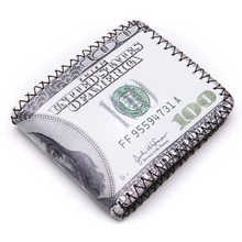 Мужские кошельки Короткие Кошельки карты ID держатель доллар США шаблон мужской кошелек бумажник мужской клатч портмоне кошелек для монет
