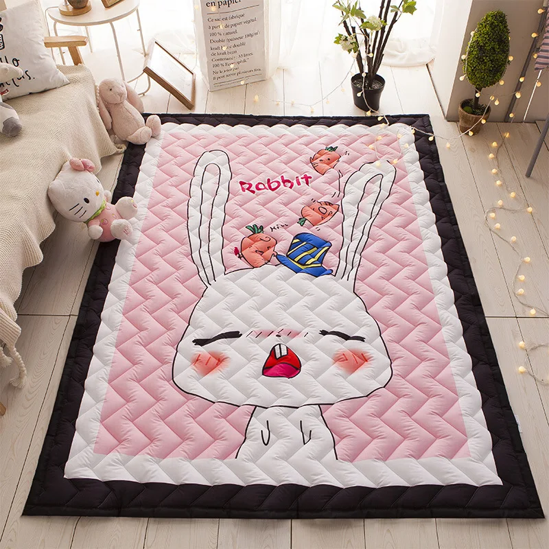 

WINLIFE Cartoon Cotton Anti-Slip Floor Rug Children Folding Mat Soft Baby Playing Crawling Rug Carpet