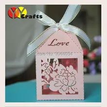 Свадьба конфеты коробка 100 шт. розовый цветок пользовательские подарочная коробка ручной работы необычные сувениры