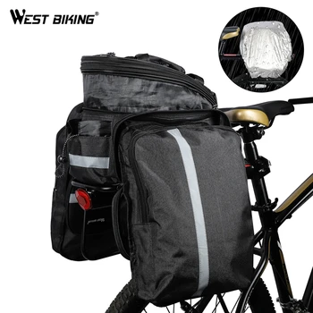 

WEST BIKING Mountain Road Bicycle Bag Bike 3 in 1 Trunk Bag Cycling Double Side Rear Rack Tail Seat Pannier Pack Luggage Carrier