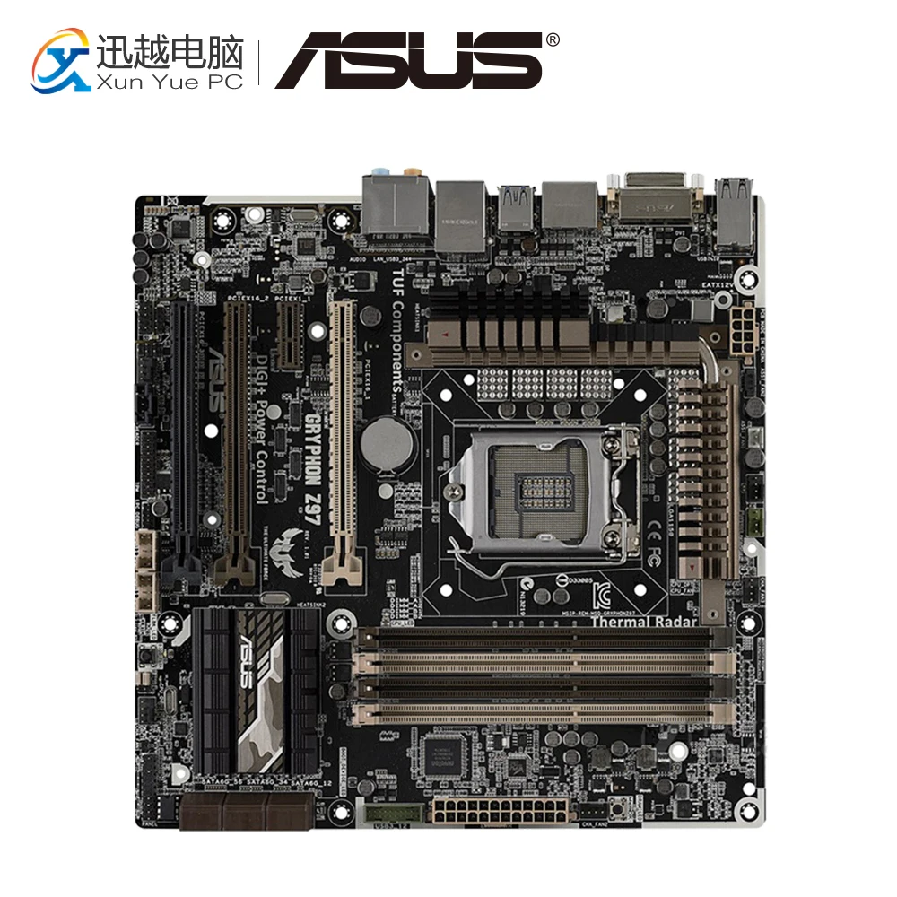 

Asus GRYPHON Z97 TUF Desktop Motherboard Z97 Socket LGA 1150 i7 i5 i3 DDR3 32G SATA3 Micro-ATX