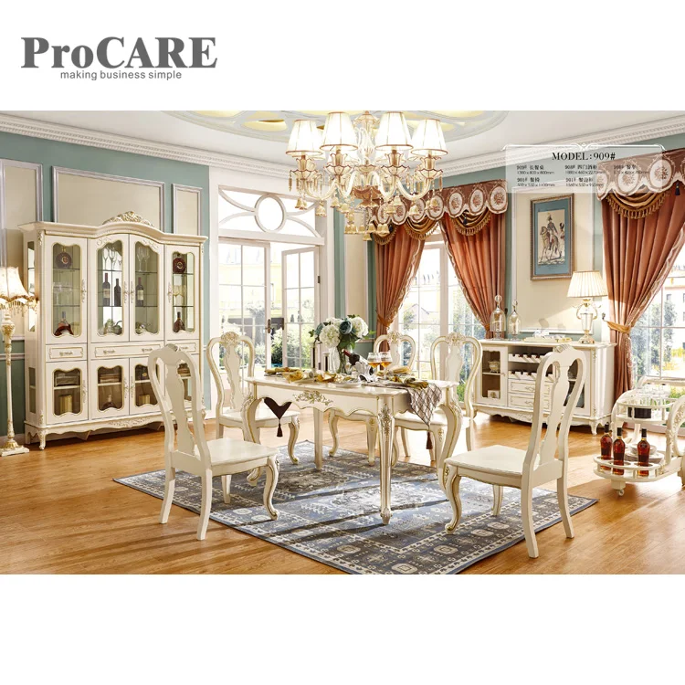 manufacturer solid wood material popular classic design wooden dining table sets - 909 manufacturer solid wood material popular classic design wooden dining table sets - 909