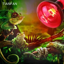 Tianfan R95 инфракрасная лампа красный цвет стекла 220 V 150 W для домашних животных, таких как птицы, рептилии хорошего качества с красным светом