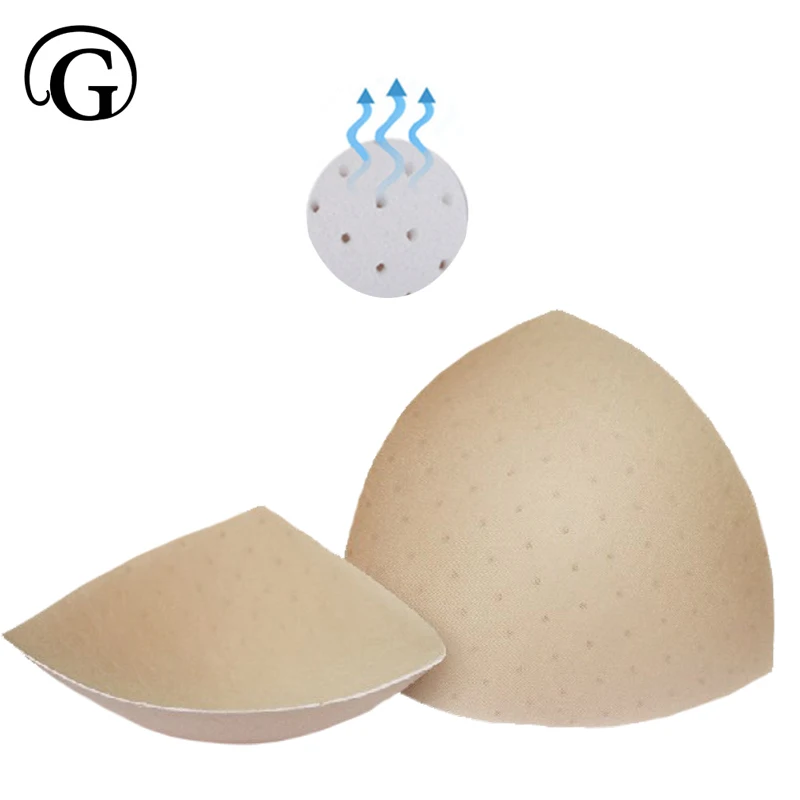 PRAYGER 10Pairs Removable Bikini Inserts Push Up Bra Pads Sports Wear Breast Enhancers Triangle
