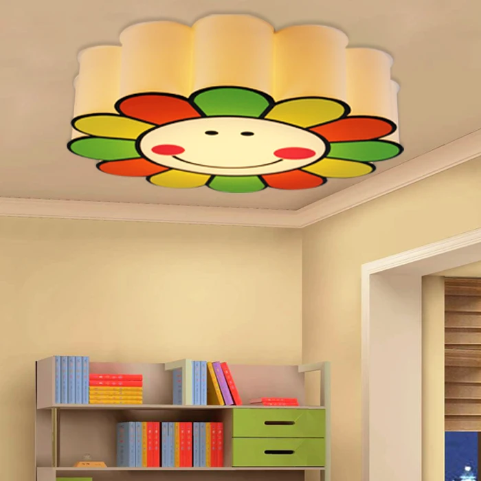

room ceiling light study room bedroom lamp warm girl Ceiling Lights LED sun PVC genuine lamp LU625 ZL425