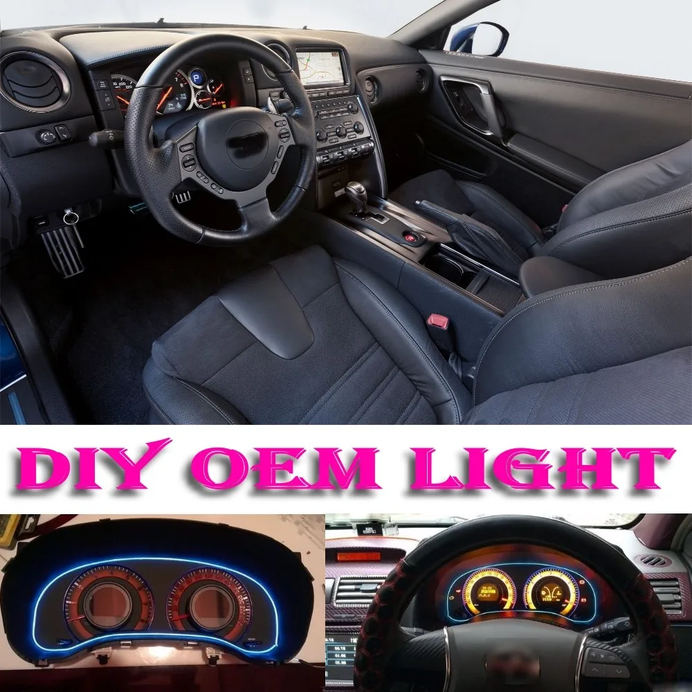 Car Atmosphere Light Flexible Neon Light El Wire Interior Light For Nissan Skyline Gt R Gtr R30 R31 R32 R33 R34 V35 R30 R31 Light Headlight Bible Aliexpress