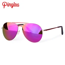 PINGLAS Pilot Style Sunglasses Women Metal Frame Polarized Eyewear Adult Outdoor Driving Sun Glasses Rimless Glasses