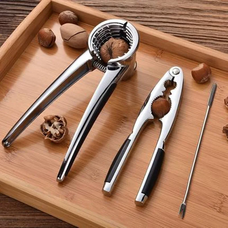 

New upgrade Metal nutcracker Crushed walnuts Walnut Cracker opener nut funnel-type Plier sheller tool Kitchen Accessories