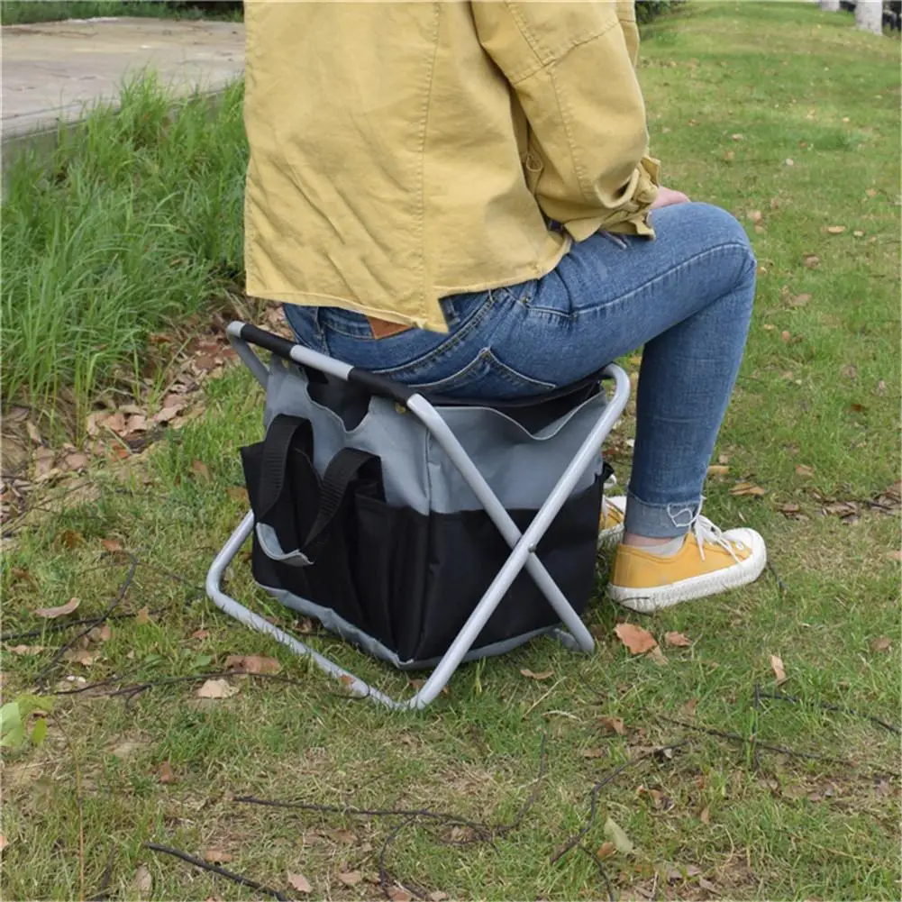 Folding Stool Multi-functional Portable Camping Folding Stool With Storage Bag Garden Tools Folding Chair Fishing Stool