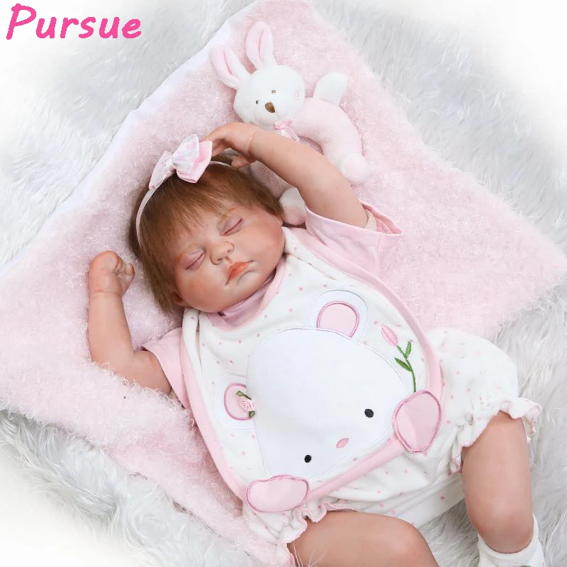 

Pursue 20"/50 cm Handmade Lifelike Newborn Baby Reborn Silicone Dolls for Sale Reborn Babies Toddlers Dolls for Sale bebe reborn