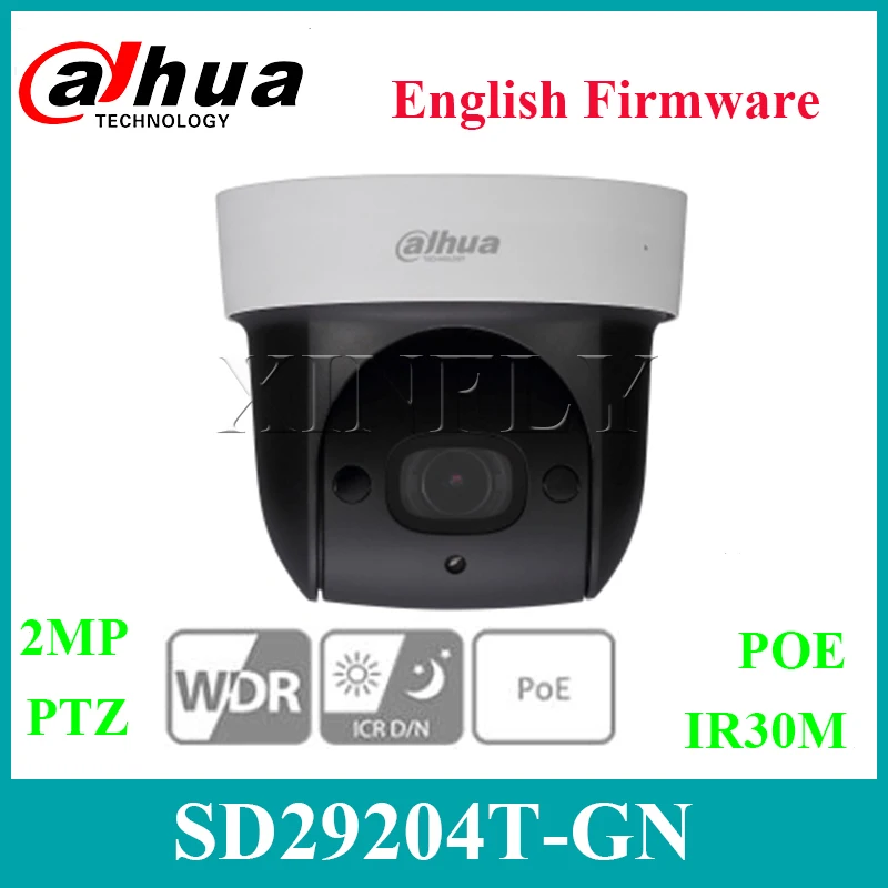 Dahua 2MP SD29204T-GN PTZ PoE камера 4X оптический зум Встроенный микрофон Оригинальная