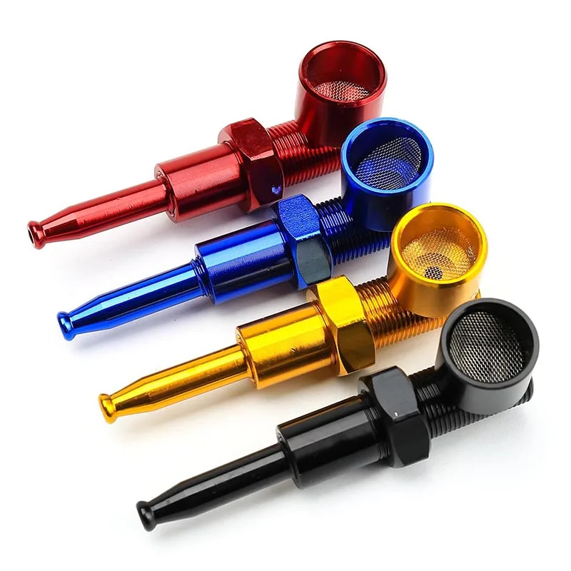 

New Model Screw Metal Smoking Pipes Cigarette Pipe Gift Smoke Sets Distribution