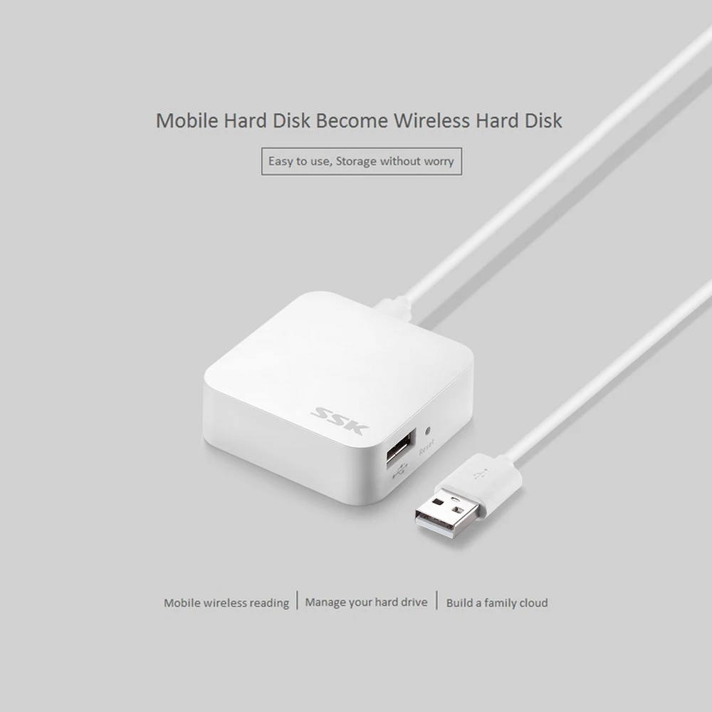 Ssk Wifi Ssd External Hard Drive SD300 1TB SSK 2TB SSD USB C Stick