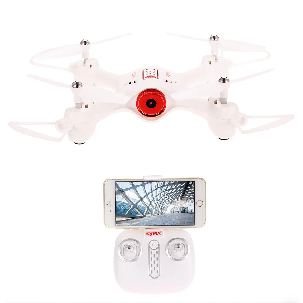 Syma X23W 0.3MP камера Квадрокоптер WiFi fpv мини селфи Дрон Безголовый режим высота Удержание g-сенсор RC Квадрокоптер самолет