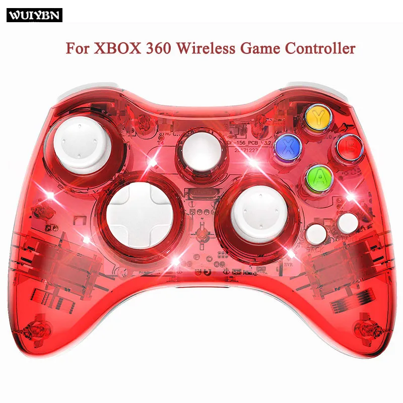 Bluetooth Red WUIYBN 360 Joypad беспроводной игровой контроллер Джойстик для xbox 360 геймпад microsoft xbox 360 контроллер - Цвет: Bluetooth Red