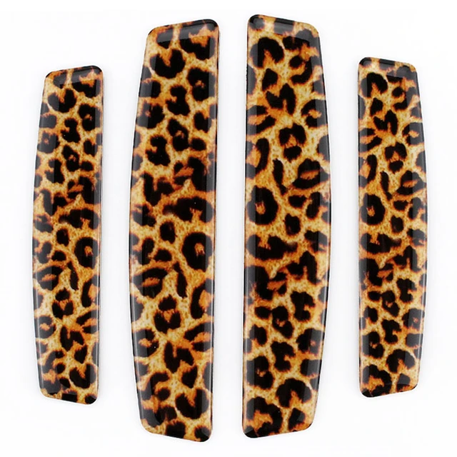 Car styling leopard print decoration protective car door sticker ... Car styling leopard print decoration protective car door sticker ...