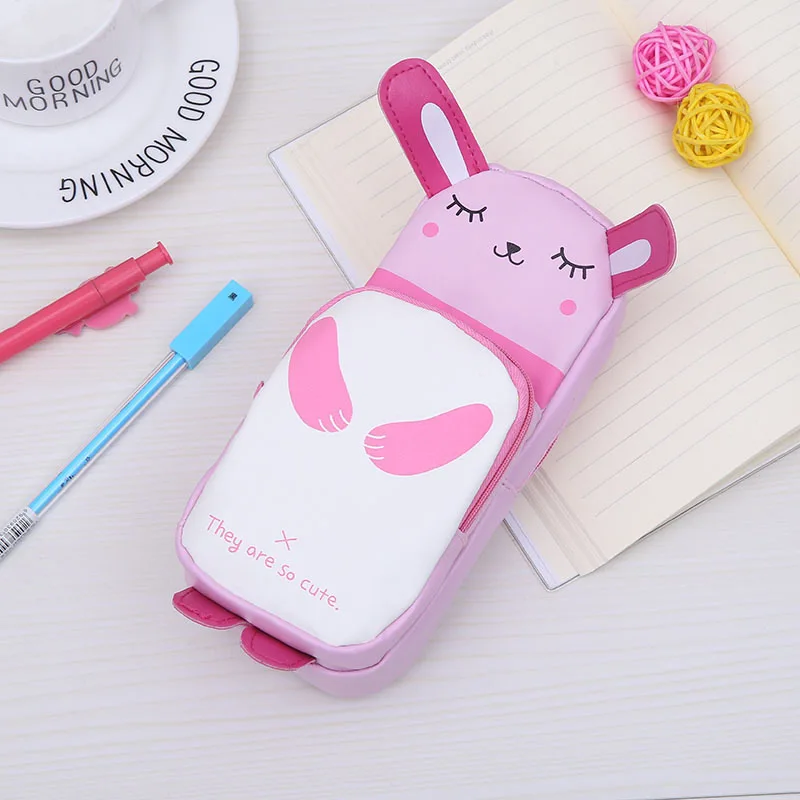 1 шт. Kawaii холст пенал кролик подарок Estuches школьный пенал Pencilcase пенал сумка школьные принадлежности канцелярские