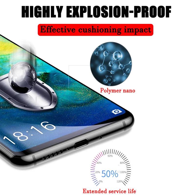 9D защитная пленка из закаленного стекла для huawei mate 20 Lite P30 Pro с полным покрытием P20