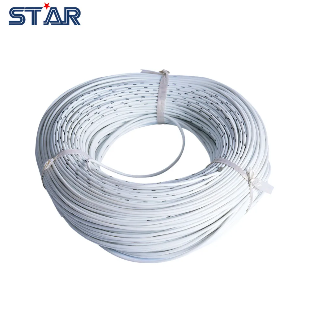 100m White Color 150/0.08TS 3MM Soft LED Strip Lights Connect Extension Silicone Wire, PVC