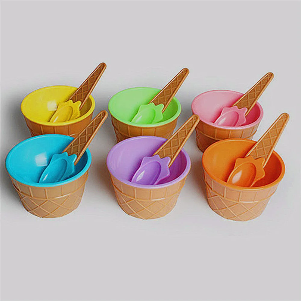 1 шт. миска для мороженого с ложкой мальчиков и девочек|ice spoon|ice cream spoonice set |