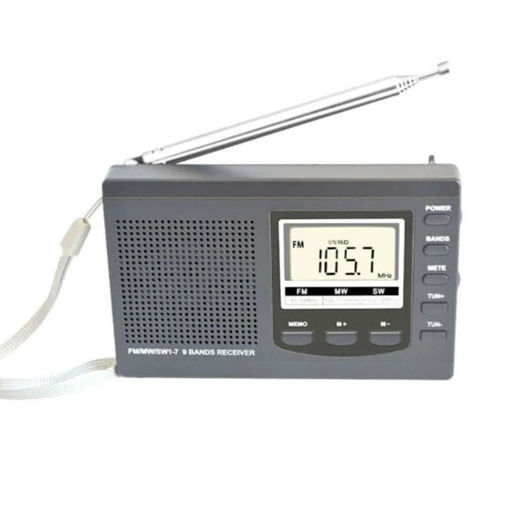 Портативный мини fm радиоприемник Pocke с поддержкой FM/AM/SW/MW/ Sound полночастотный