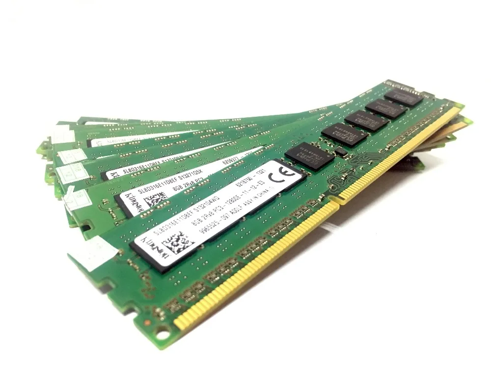 Kingston 8 ГБ 4 ГБ ECC DDR3 PC3 12800E 14900E 1600 МГц 1333 МГц 10600E 14900 МГц Серверная память 240pin 8G DIMM RAM 2X8G = 16 Гб