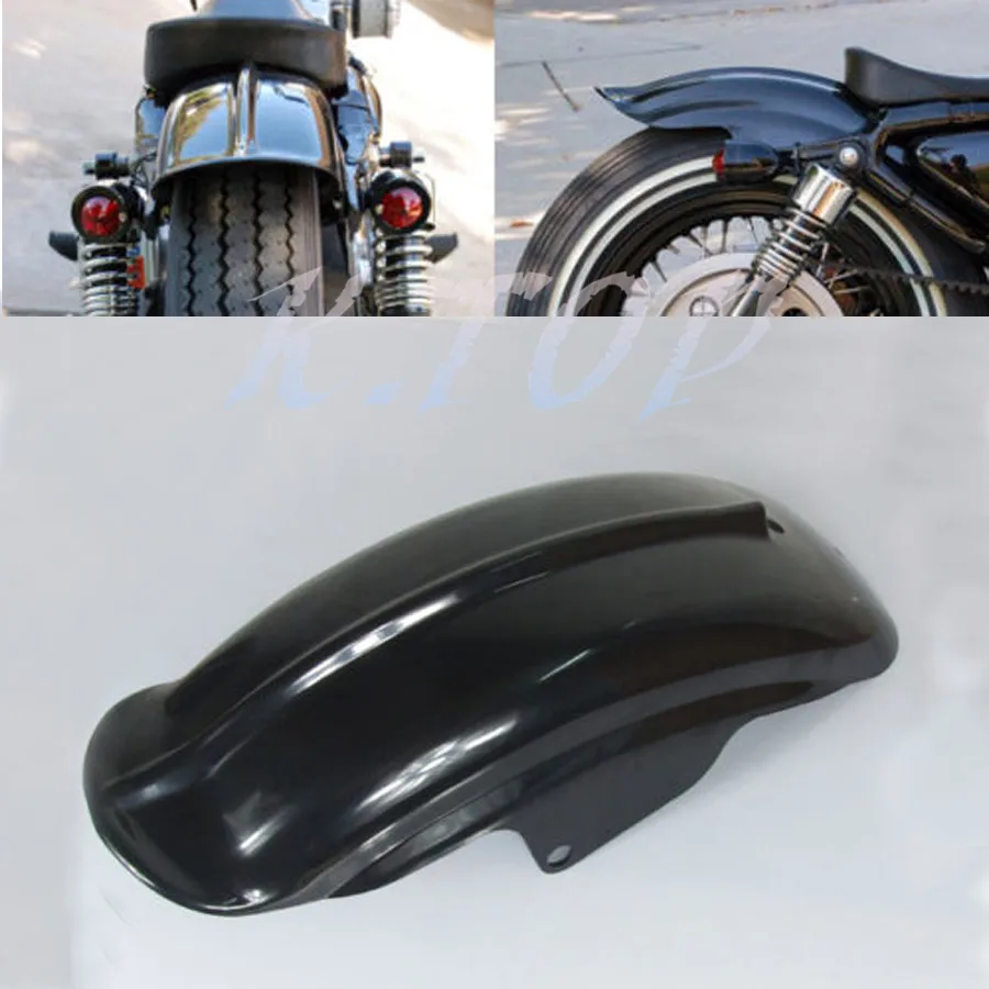 

Black Rear Mudguards Fender Fit For Harley Sportster 883 883R 1200 XL Chopper