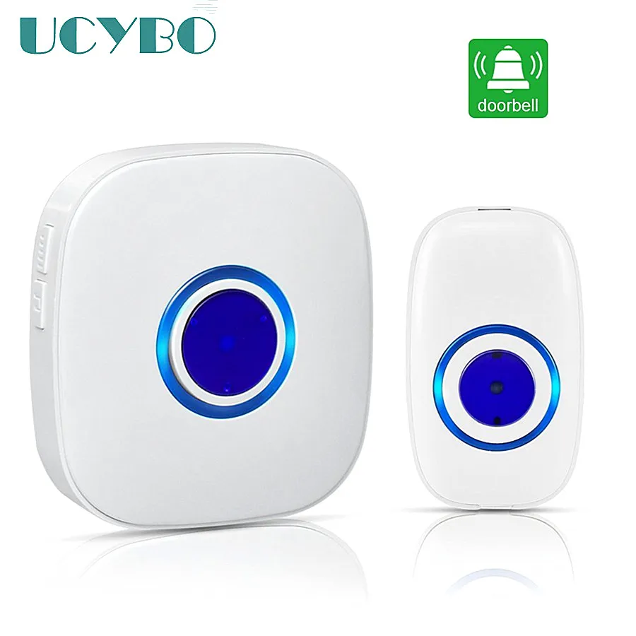 

wireless Doorbell waterproof 400m range smart wifi chime electric door bell button battery powered w/ LED