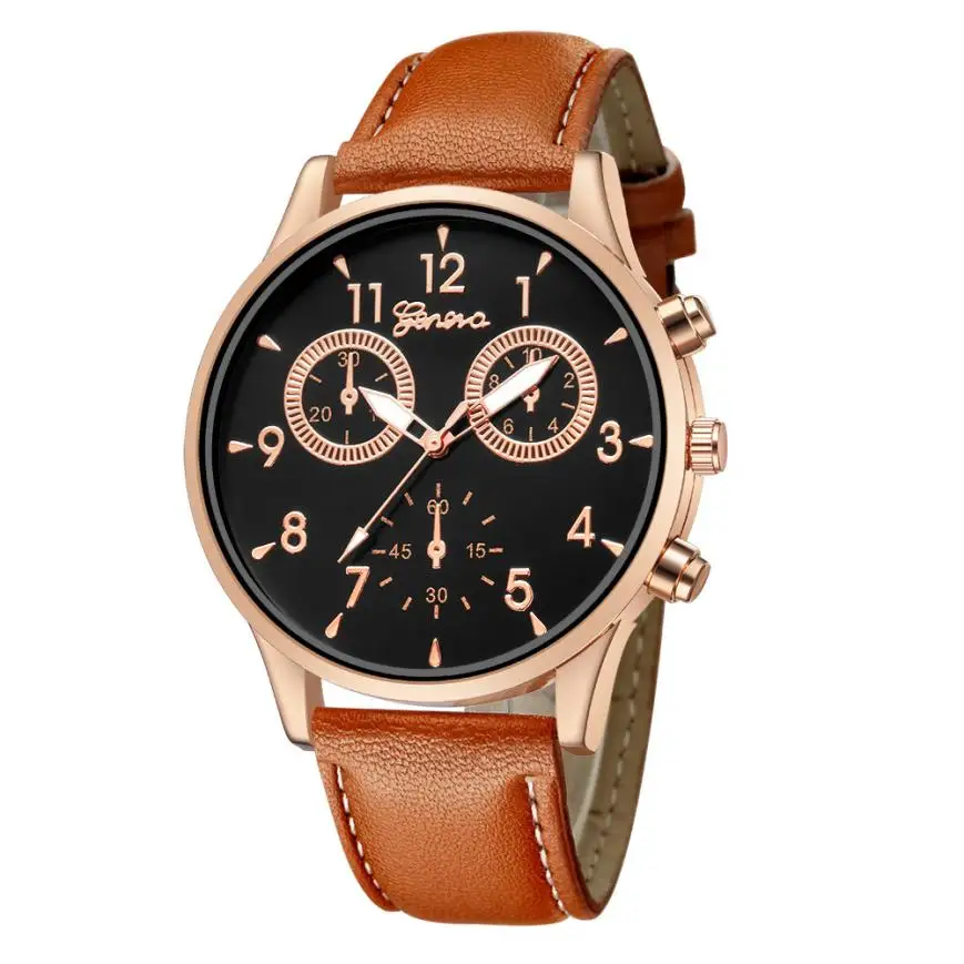Топ люксовый бренд бизнес мужские спортивные часы мужские кварцевые часы с датой мужские кожаные армейские военные наручные часы Relogio Masculino# C