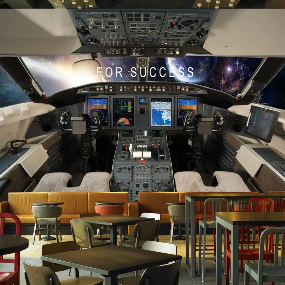 

Free shipping Custom Wallpaper Mural 3D Space Shuttle Space Hotel Restaurant Mural Wall Background Wallpaper Wallpaper Cosmos
