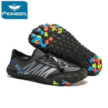 Для плавания кроссовки унисекс водонепроницаемая обувь босиком пляжные сандалии дышащая спортивная летняя уличная быстросохнущая большой Размеры Trail босиком Быстросохнущие кроссовки