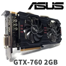 Asus GTX760 2GB D5 DDR5 256Bit PC Настольный GTX 760 2G GTX760 2G видеокарты PCI Express 3,0 компьютерная видеокарта HDMI