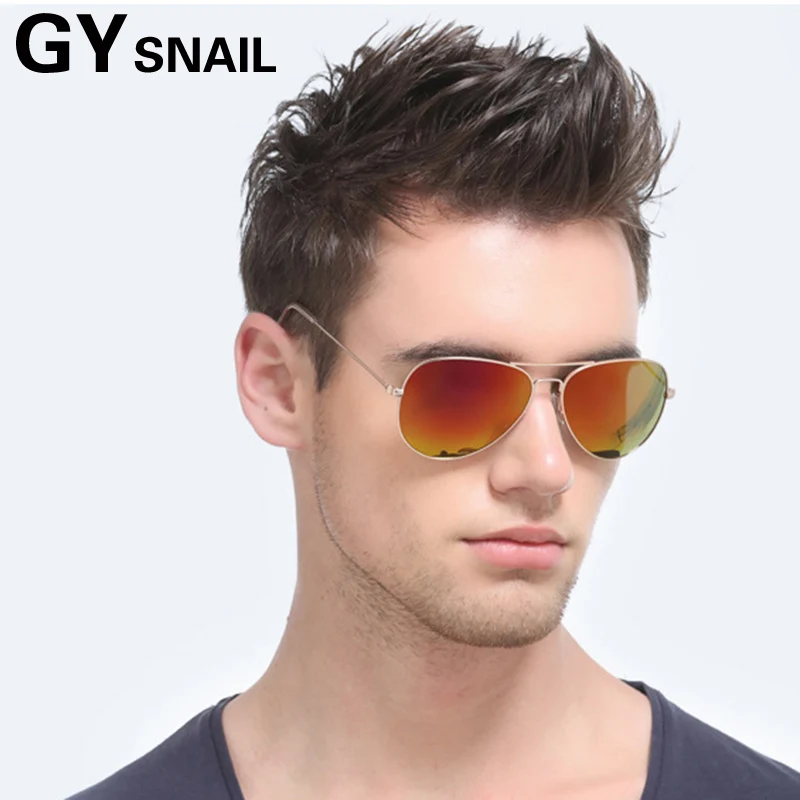 

GYsnail 2017 Pilot Sun Glasses Men Sunglasses hot ray Brand Design Driving mans sunglasses aviator UV400 Goggles Oculos de Sol