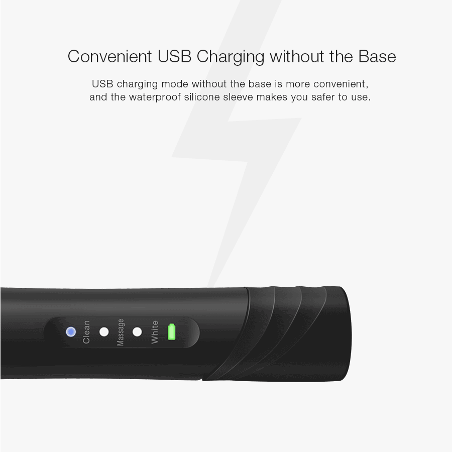 Digoo DG-YS22 3 режима щетки эссенция электрическая зубная щетка прямые USB перезаряжаемые Детские зубные щетки