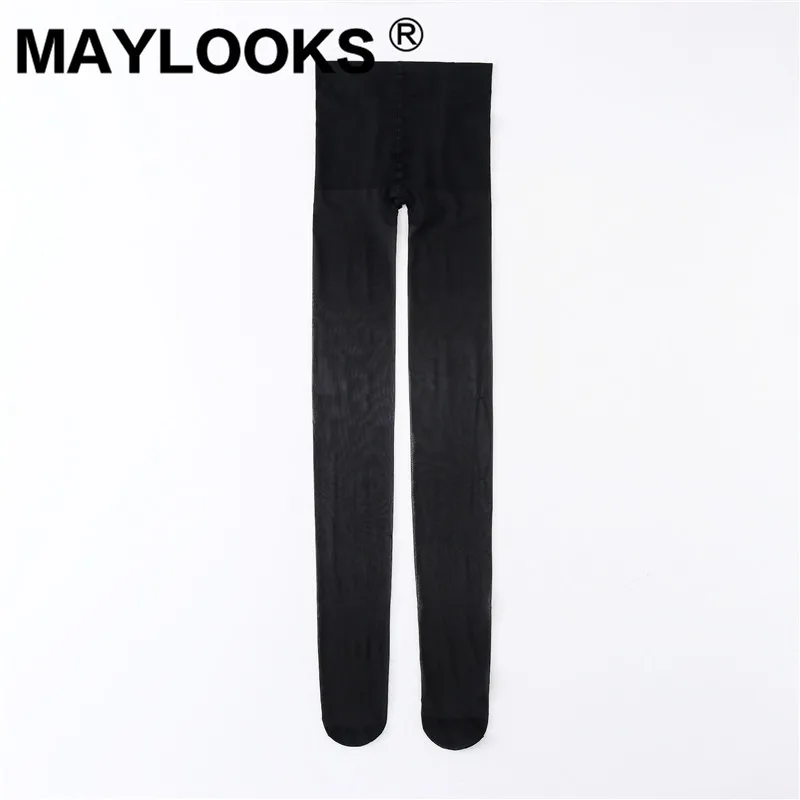 Maylooks/Новинка 10D ультратонкие шелковые чулки с противоскользящим крючком штаны